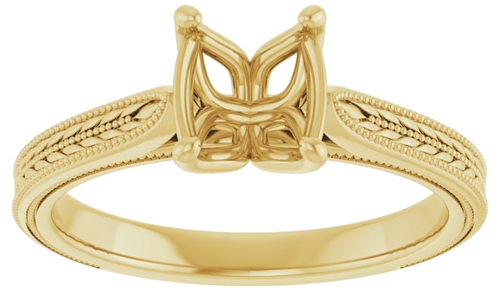 Sužadėtuvių Žiedas „Solitaire“ 14k yellow gold Oval 8mm x 6mm (3)