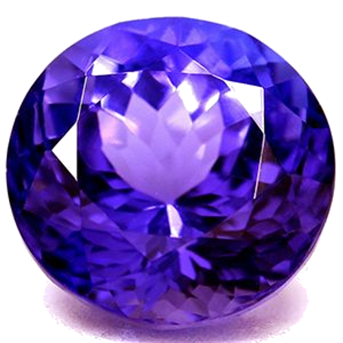 3.84 carat BLUE Round Tanzanite (1)