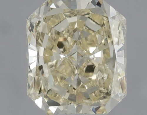 0.5 carat Fancy Light Yellow-SI1 Natūralus Radiant Deimantas (1)