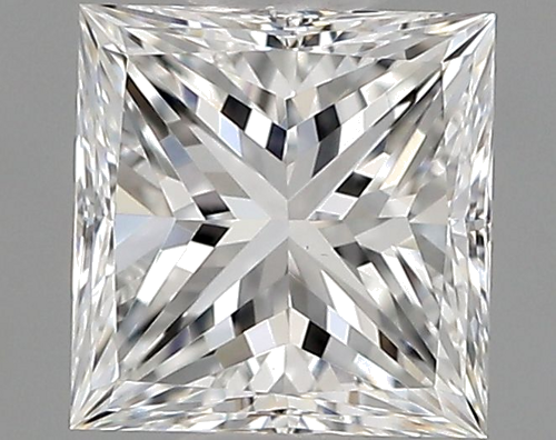0.5 carat E-VS1 Natūralus Princess Deimantas (1)