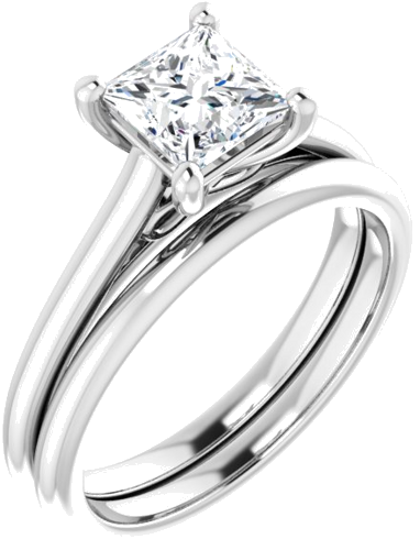 Sužadėtuvių Žiedas „Infinity-Inspired“ 925 Sidabro Square 5.5mm (6)