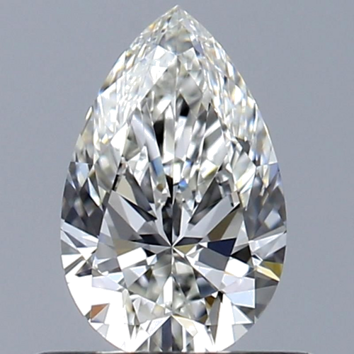 0.5 carat G-VVS2 Natūralus Pear Deimantas (1)