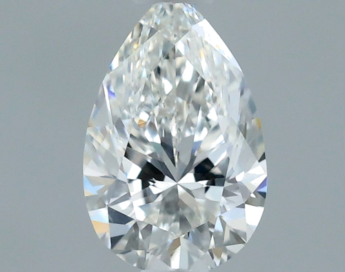 0.3 carat F-VVS2 Natūralus Pear Deimantas (1)