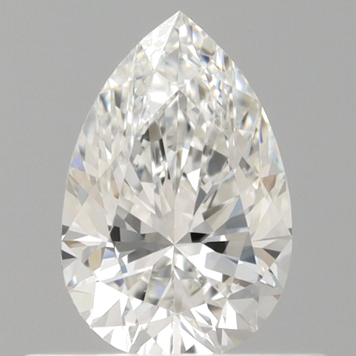 0.52 carat F-VVS1 Natūralus Pear Deimantas (1)