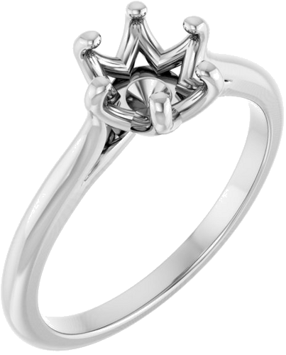 Sužadėtuvių Žiedas „Solitaire“ 950 Platinos Round 7mm (1)