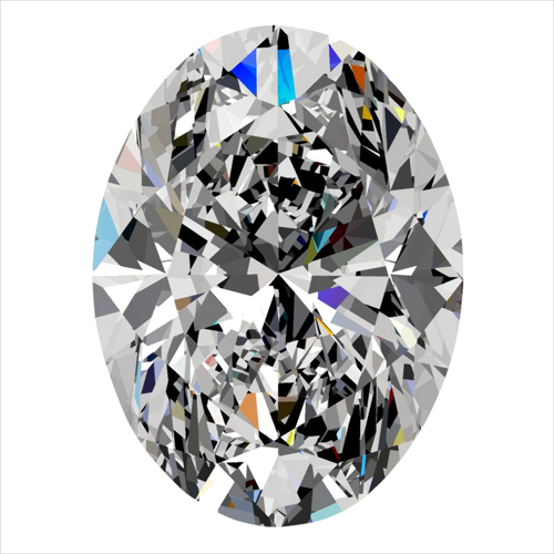 0.3 carat D-VS2 Natūralus Oval Deimantas (1)