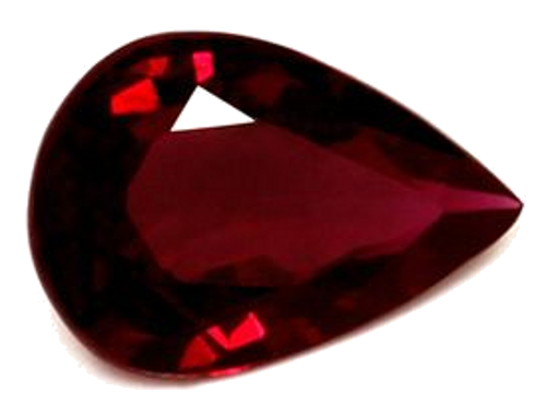 0.67 carat RED Pear Rubinas (1)