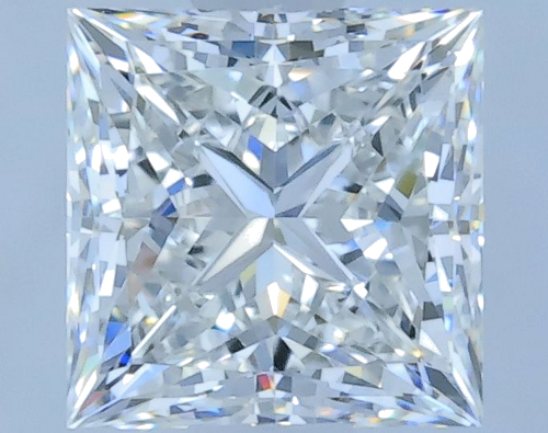0.63 carat F-VVS1 Natūralus Princess Deimantas (1)
