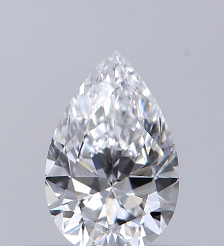 0.32 carat D-IF Natūralus Pear Deimantas (1)
