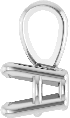 Sterling Silver 3 mm Round 4-Prong Pendant Mounting (3)
