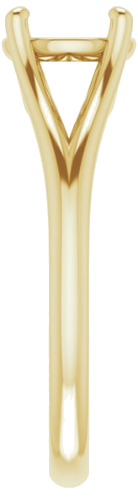 Sužadėtuvių Žiedas „Solitaire“ 14k yellow gold Round 7mm (4)