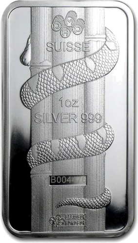 2013 Gyvatės metai 1 oz Investicinio sidabro luitas Lunar PAMP (4)