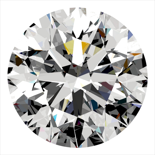 0.41 carat D-VVS2 Excellent cut Natūralus Round Deimantas (1)