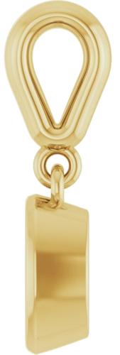 Pakabukas „Bezel-Set Charm“ 10k yellow gold Oval 6mm x 4mm (3)
