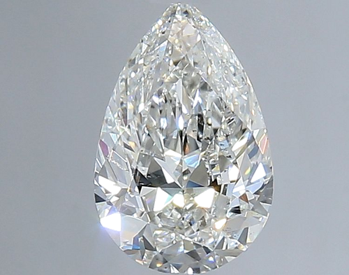 0.9 carat G-SI1 Natūralus Pear Deimantas (1)