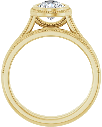 Sužadėtuvių Žiedas „Bezel-Set Solitaire“ 14k yellow gold Pear 9mm x 6mm (7)