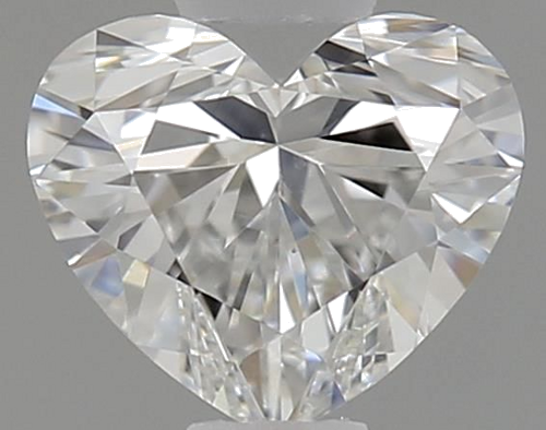 0.5 carat F-VS2 Natūralus Heart Deimantas (1)
