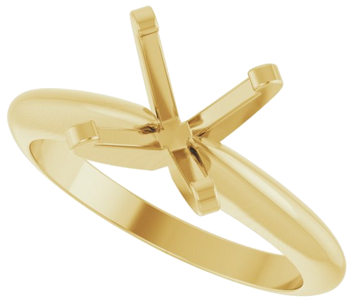 Sužadėtuvių Žiedas „Solitaire“ 14k yellow gold Round 8mm (5)