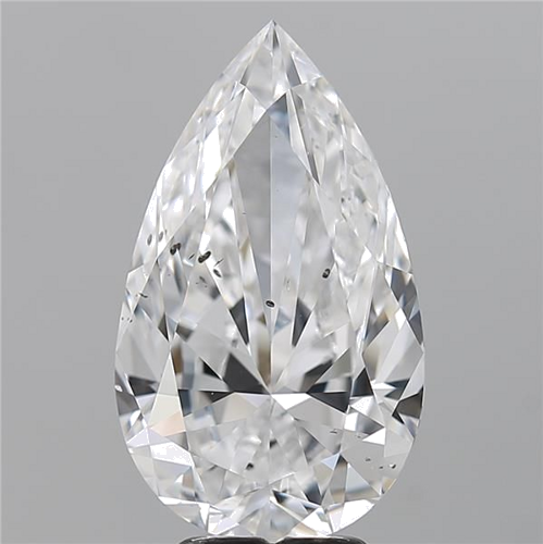 5.01 carat D-SI2 Natūralus Pear Deimantas (1)