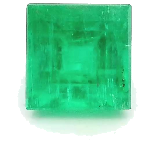 0.52 carat GREEN STEP cut Square Smaragdas (1)