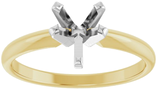 Sužadėtuvių Žiedas „Solitaire“ 14k yellow/white gold Pear 7.5mm x 5mm (3)