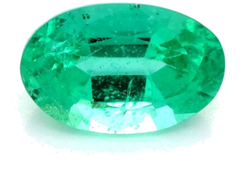 0.39 carat GREEN Oval Smaragdas (1)