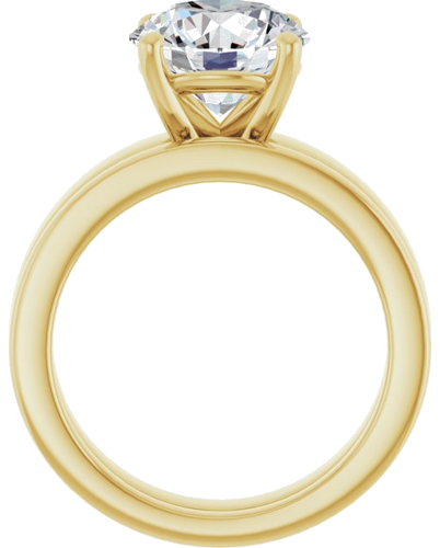 Sužadėtuvių Žiedas 14k yellow gold Round 9.4mm (7)