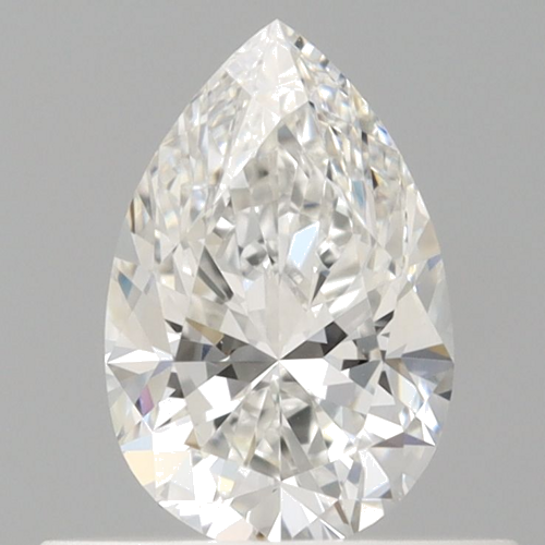 0.5 carat F-VVS1 Natūralus Pear Deimantas (1)