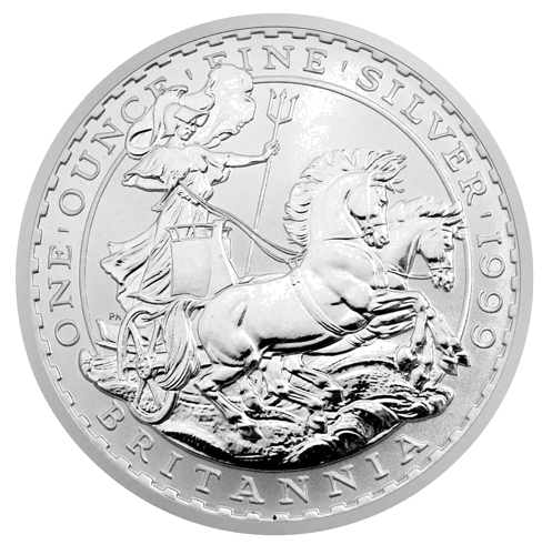 1 oz Britannia 1999 серебряная монета (2-й выпуск) (1)