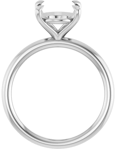 Sužadėtuvių Žiedas „Claw-Prong Solitaire“ 14k white gold Oval 11mm x 9mm (2)