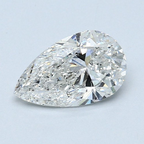 1.5 carat G-SI2 Natūralus Pear Deimantas (1)