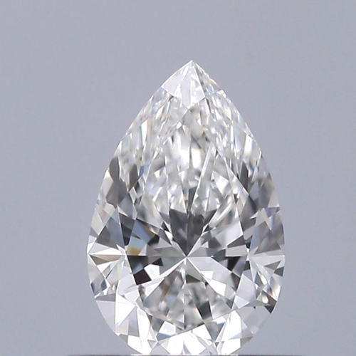 0.42 carat F-VVS1 Natūralus Pear Deimantas (1)