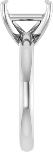 Sužadėtuvių Žiedas „Solitaire“ 585 Baltojo Aukso Emerald 9mm x 7mm (4)