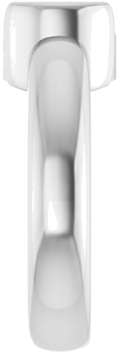 Sužadėtuvių Žiedas „Half Bezel Solitaire“ 950 Platinos Round 8mm (4)