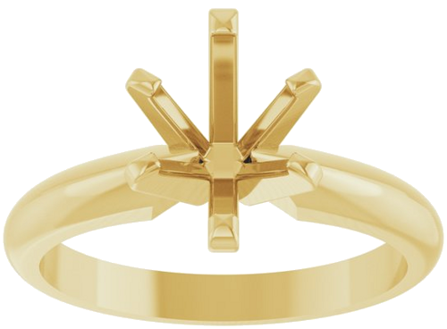 Sužadėtuvių Žiedas „Solitaire“ 14k yellow gold Oval 8mm x 6mm (3)