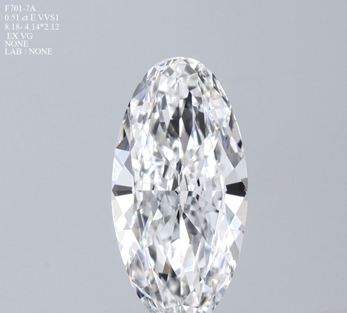 0.51 carat D-IF Natūralus Oval Deimantas (1)