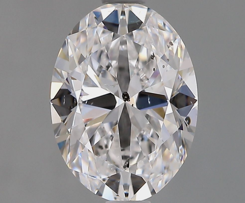 1.7 carat D-SI2 Natūralus Oval Deimantas (1)