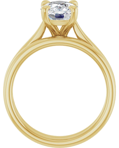 Sužadėtuvių Žiedas „Claw-Prong Solitaire“ 14k yellow gold Elongated Cushion 9mm x 7mm (7)
