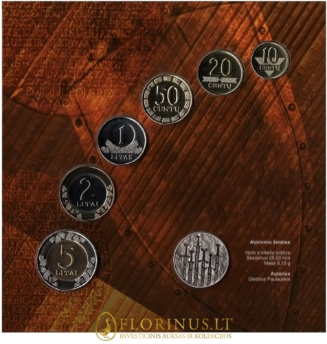 2013 Lietuva, LDK mūšių pergalės, Lito monetų BU rinkinys (1)