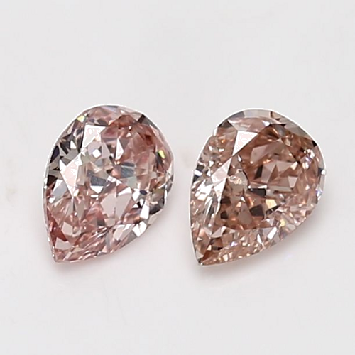 0.44 carat Fancy Pink-VS2 Natūralus Pear Deimantas (1)