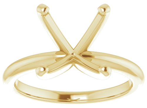 Sužadėtuvių Žiedas „Solitaire“ 585 Geltonojo Aukso Oval 12mm x 10mm (3)