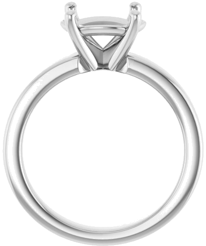 Sužadėtuvių Žiedas „Solitaire“ 585 Baltojo Aukso Oval 10mm x 8mm (2)