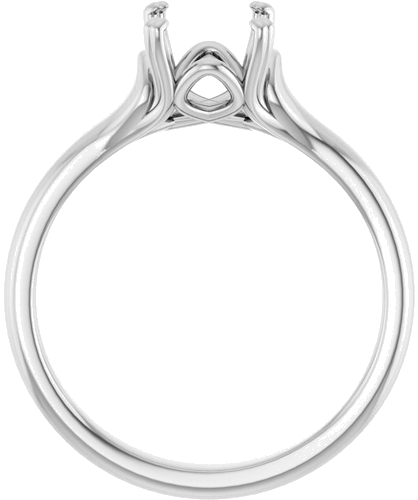 Sužadėtuvių Žiedas „Solitaire“ 14k white gold Oval 9mm x 7mm (2)