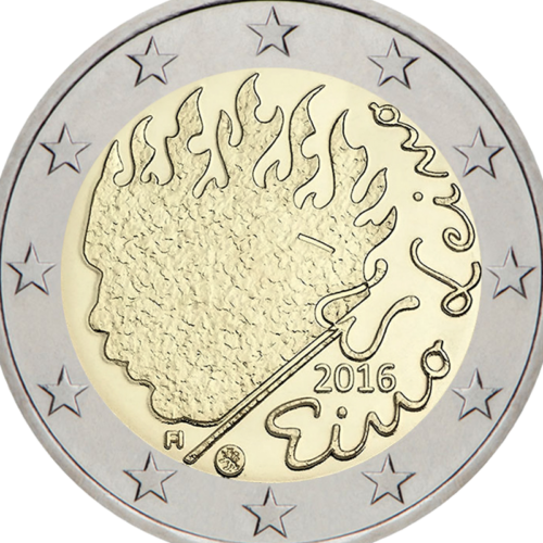 2016 Finland Eino Leino 2 euro coin (2)