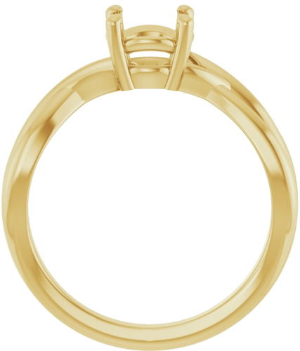 Sužadėtuvių Žiedas „Solitaire“ 14k yellow gold Round 6.5mm (2)