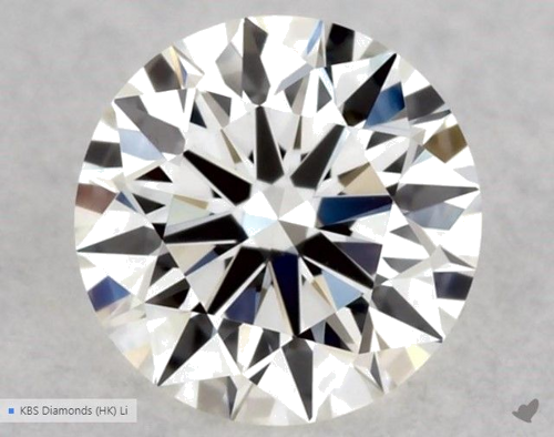 0.31 carat J-VVS2 Excellent cut Natūralus Round Deimantas (1)