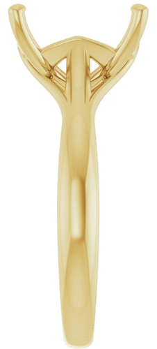 Sužadėtuvių Žiedas „Solitaire“ 14k yellow gold Emerald 10mm x 8mm (4)