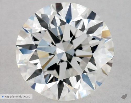 0.5 carat G-VVS2 Excellent cut Natūralus Round Deimantas (1)