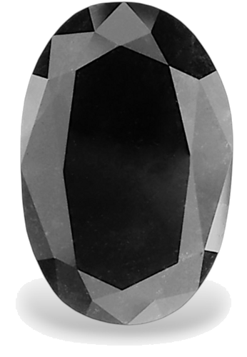 3.07 carat Fancy Black-VVS2 Natūralus Oval Deimantas (1)