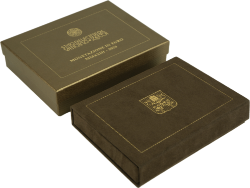 2023 Ватикан Герб Папы Франциска набор Proof с золотой монетой (6)